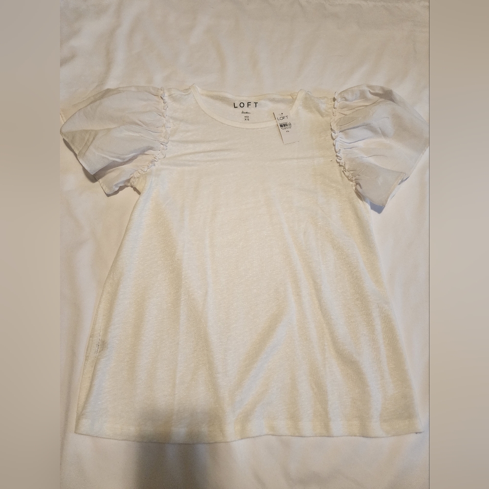 NWT Loft Mixed Media Shirt